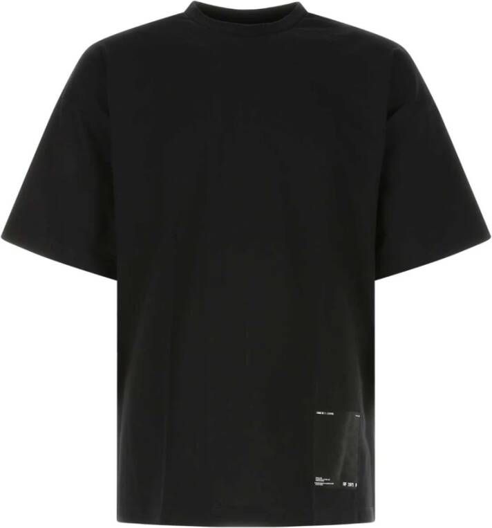 Oamc Zwart katoen Oversize T-shirt Zwart Heren