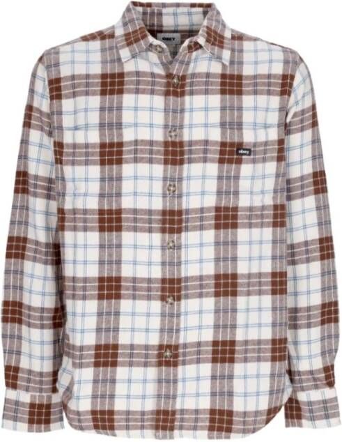 Obey Alledaagse t-Overhemd White Heren