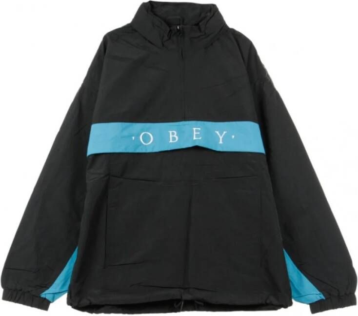 Obey Anorak Zwart Heren