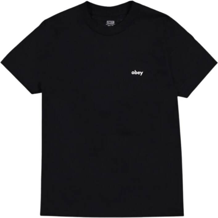 Obey Bedrukt T-Shirt Zwart Heren
