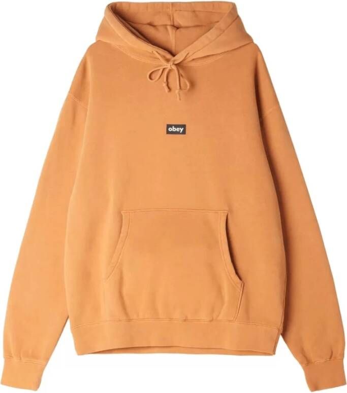 Obey Konijnenpoot Hoodie Lange Mouw Brown Heren