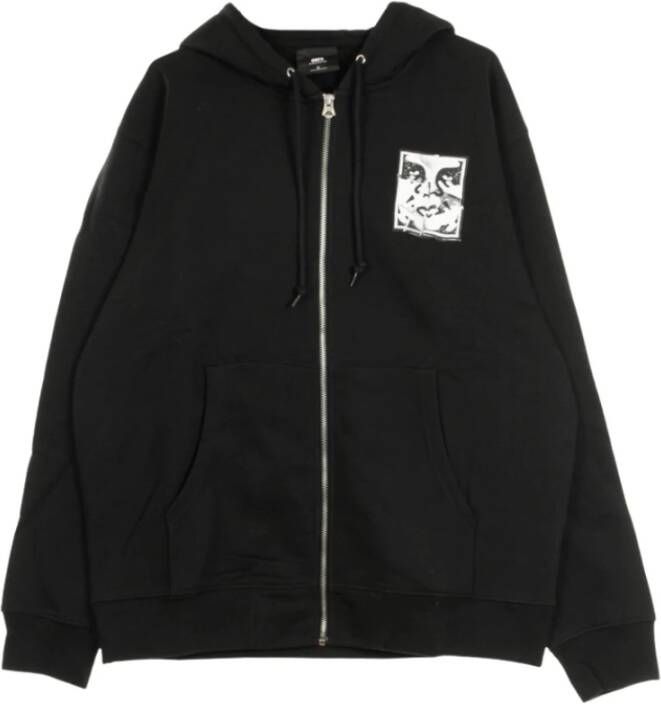 Obey capuchon Zwart Heren