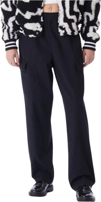 Obey Cargo Broek Zwart Blauw Dames