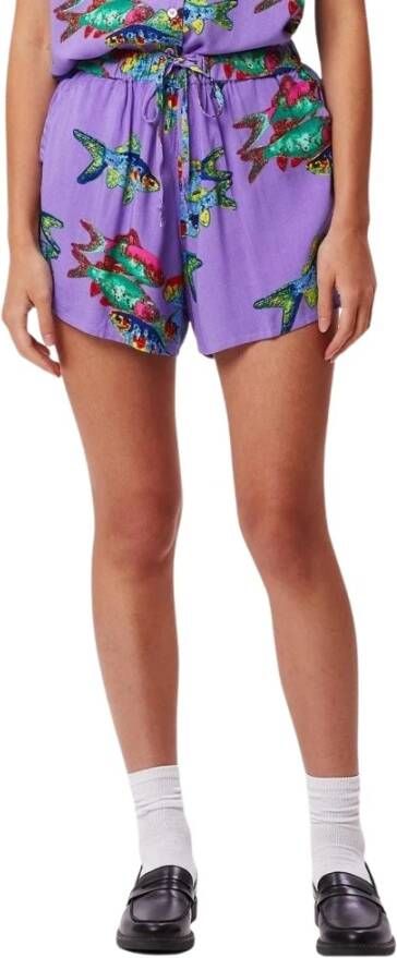 Obey Casual shorts Paars Dames