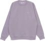 Obey Crewneck Sweatshirt Tab Crew Specialty Fleece Purple Heren - Thumbnail 1