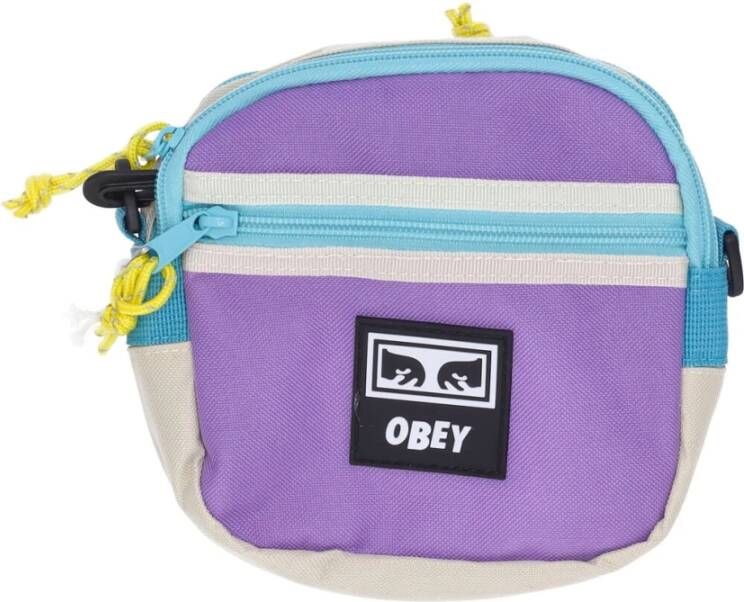 Obey Cross Body Bags Purple Heren
