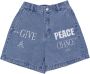 Obey Denim Shorts Blauw Dames - Thumbnail 1