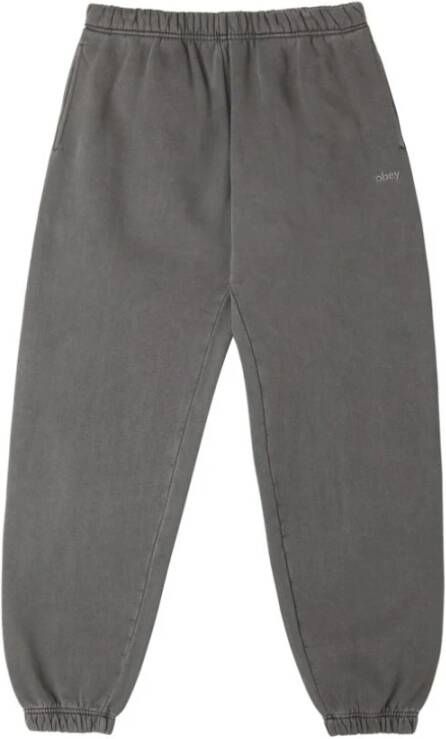 Obey Dikke katoenen sweatpants Zwart Grijs Heren