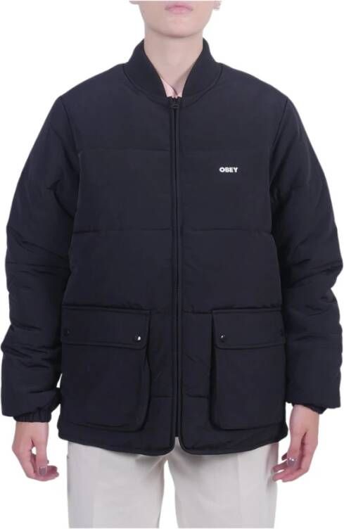 Obey Down Jackets Zwart Heren