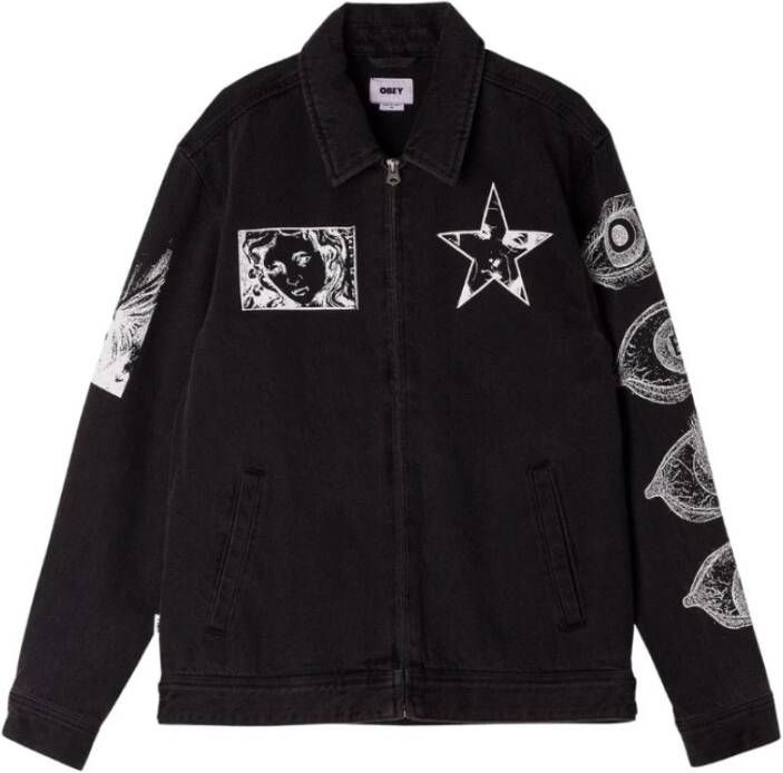 Obey Dromen Jacket Zwart Heren