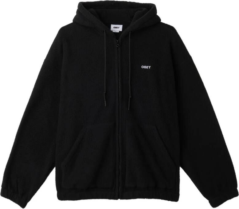 Obey Gaze II Hooded Jack Zwart Black Heren
