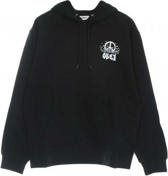 Obey Hoodie City Block Premium Zwart Heren