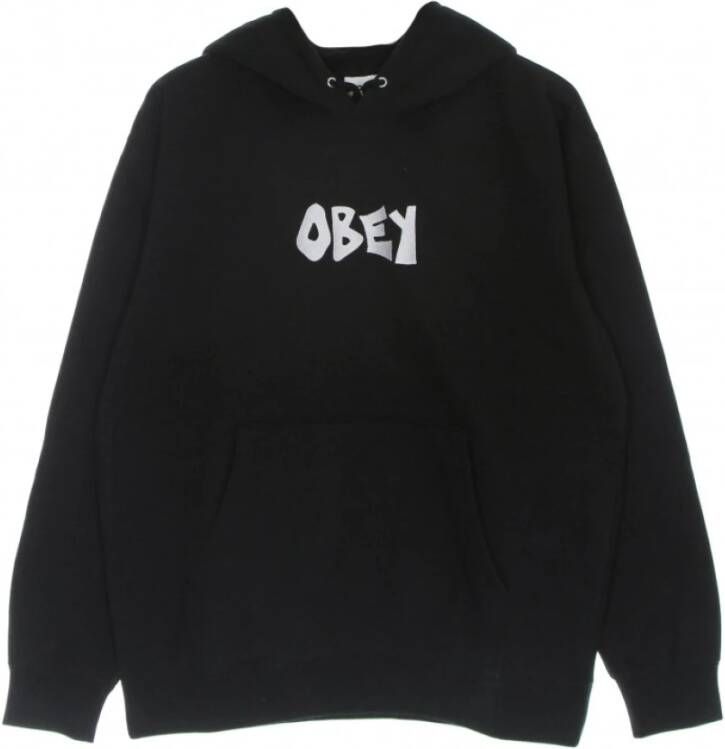 Obey Hoodie Man Bounce Hood Specialty Fleece Zwart Heren