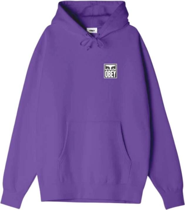 Obey Iconische Hoodie in Passion Flower Purple Heren