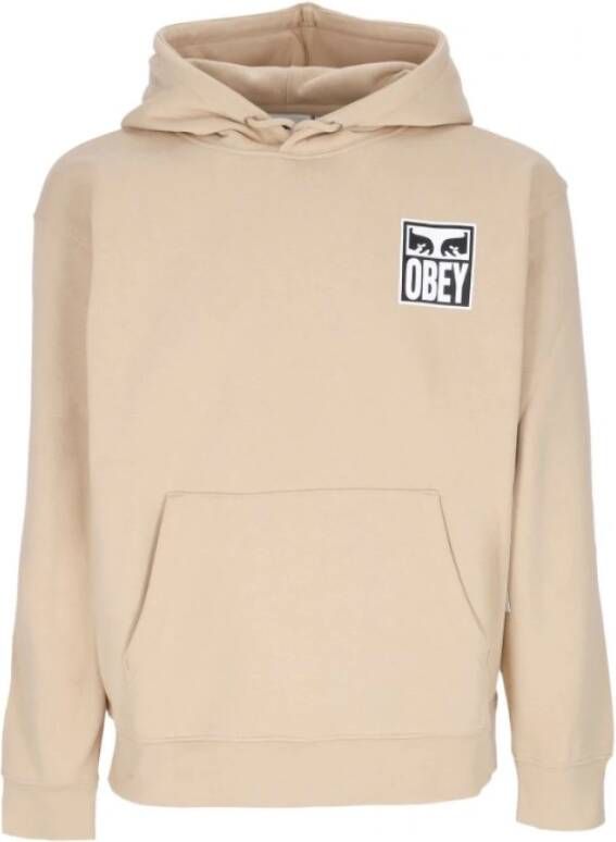 Obey Hoodies Beige Heren