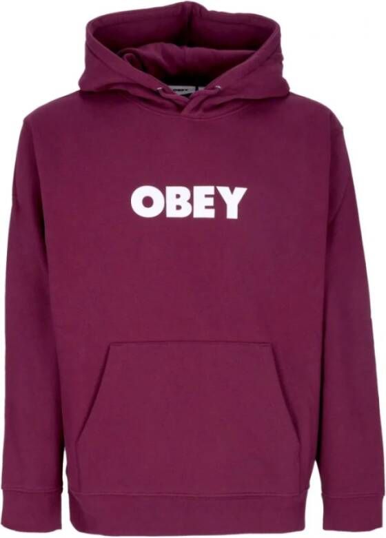 Obey Hoodies Purple Heren