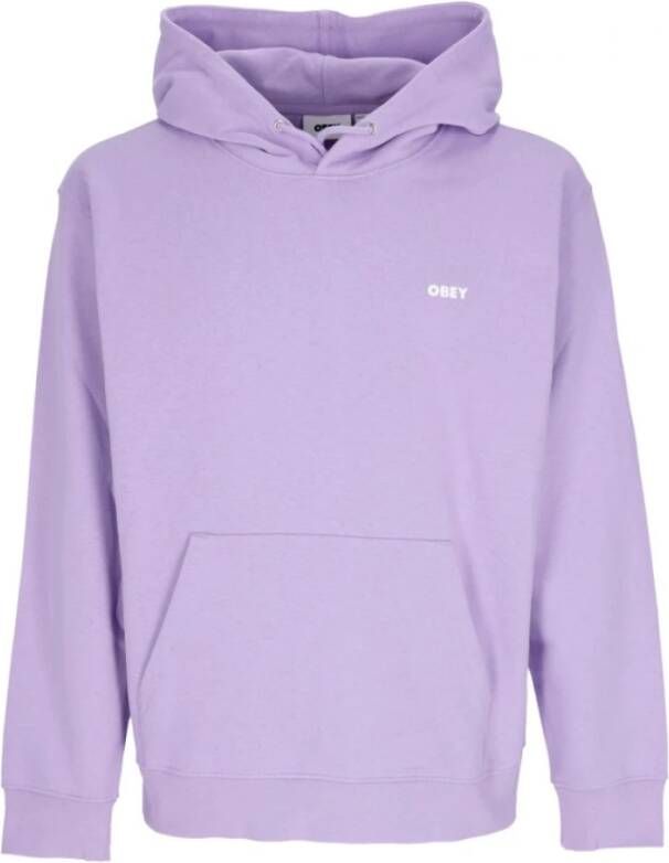 Obey Hoodies Purple Heren