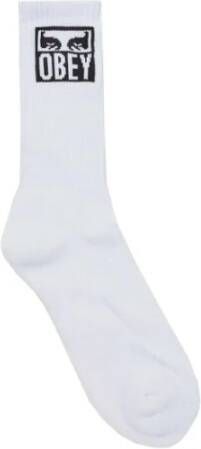 Obey Icoon Sokken Eyes White Heren