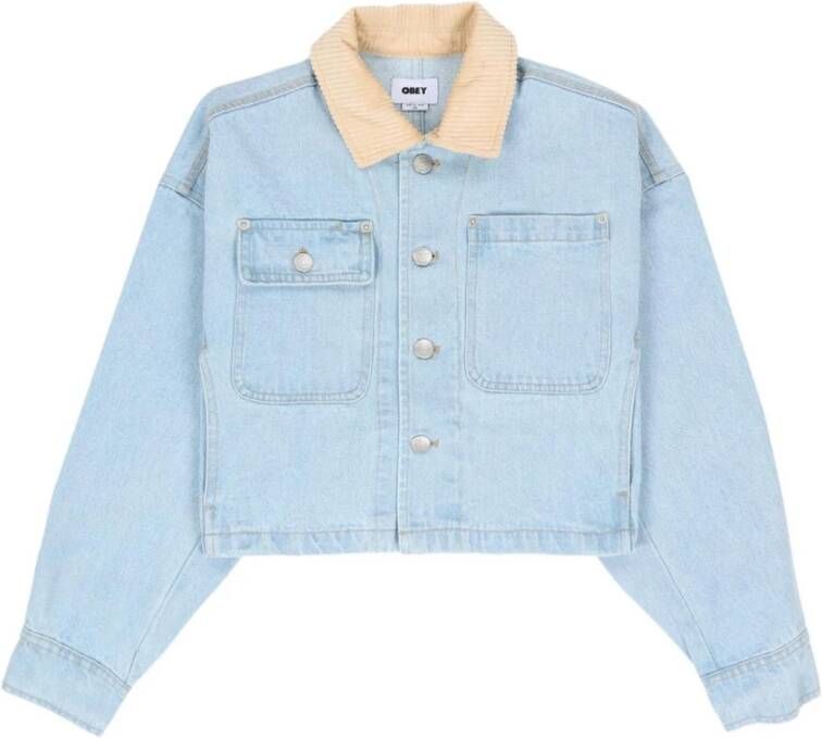 Obey Jackets Blauw Dames