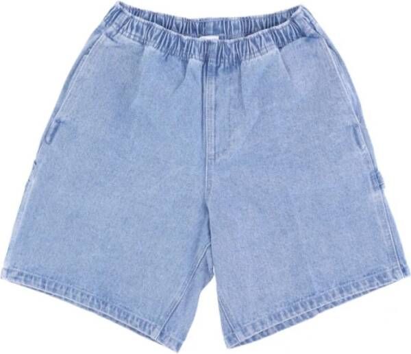 Obey jeans man gemakkelijke denim timmerman shorts Blauw Heren
