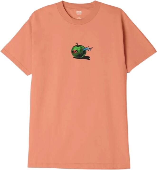 Obey Klassieke Apple Worm Tee Oranje Heren