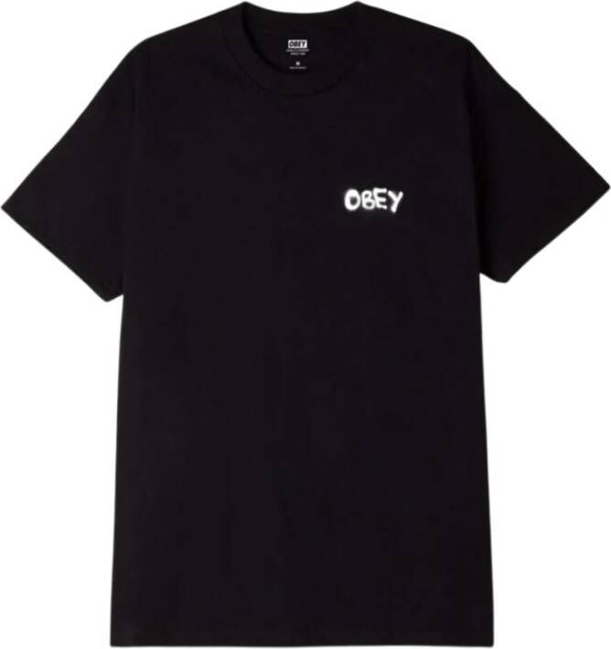Obey Klassieke Tee Visual Design Studio Zwart Heren