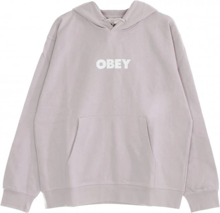 Obey Lichtgewicht hoodie Bold Premium Franse Terry Grijs Heren