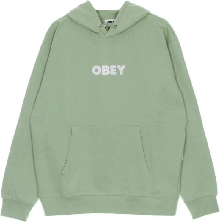 Obey Lichtgewicht hoodie Bold Premium Franse Terry Groen Heren