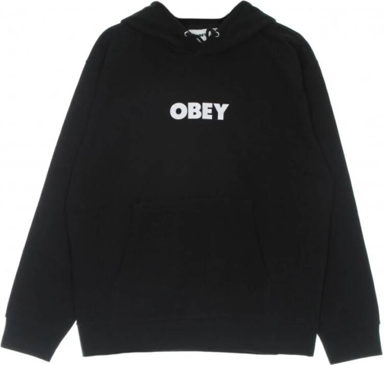 Obey lichtgewicht hoodie Zwart Heren