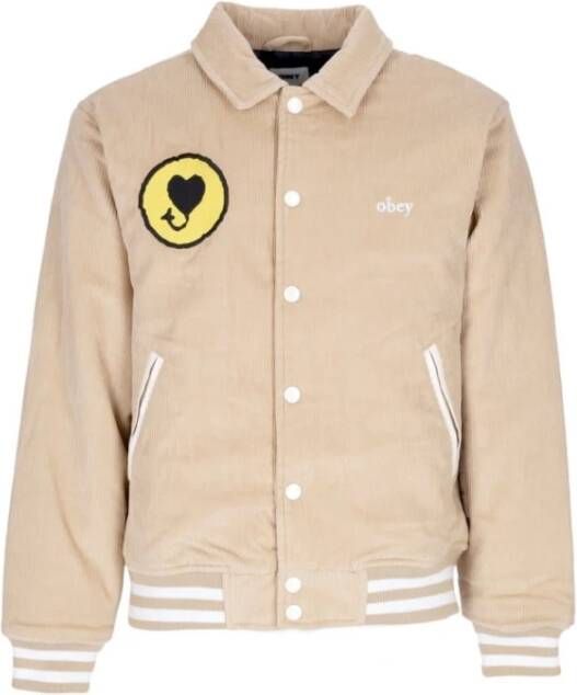 Obey Light Jackets Beige Heren