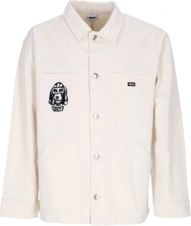 Obey Light Jackets Beige Heren