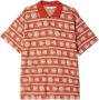 Obey Bug Jacquard Polo Shirt Red Heren - Thumbnail 1