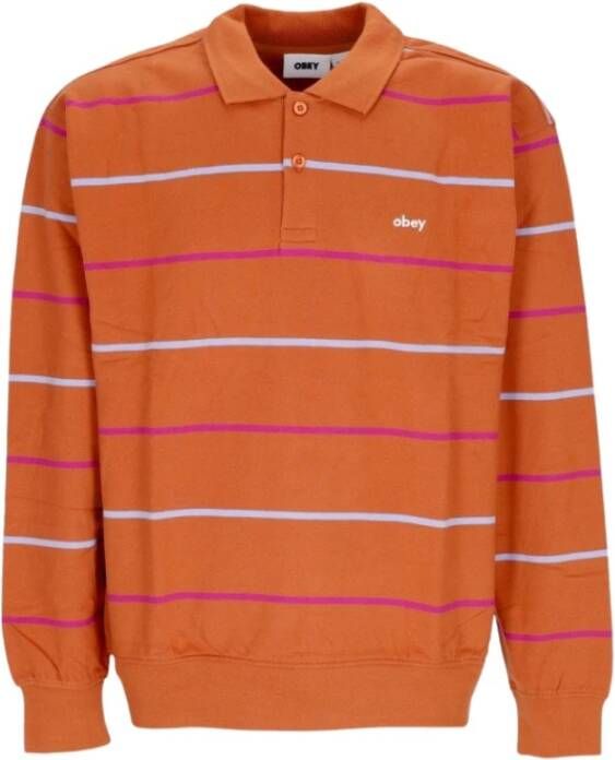 Obey Poloshirt Oranje Heren