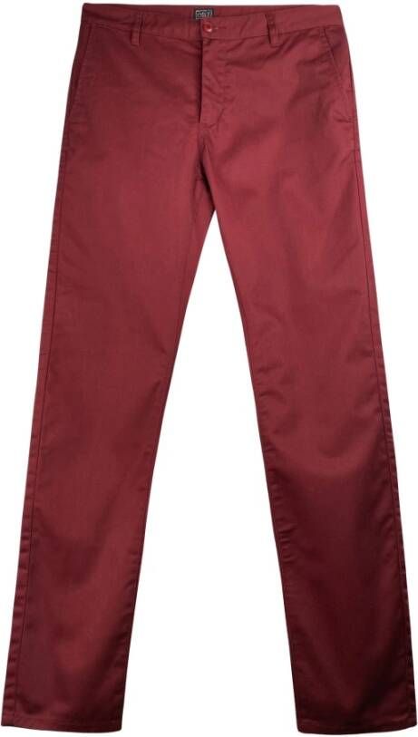 Obey Rechte broek Rood Heren