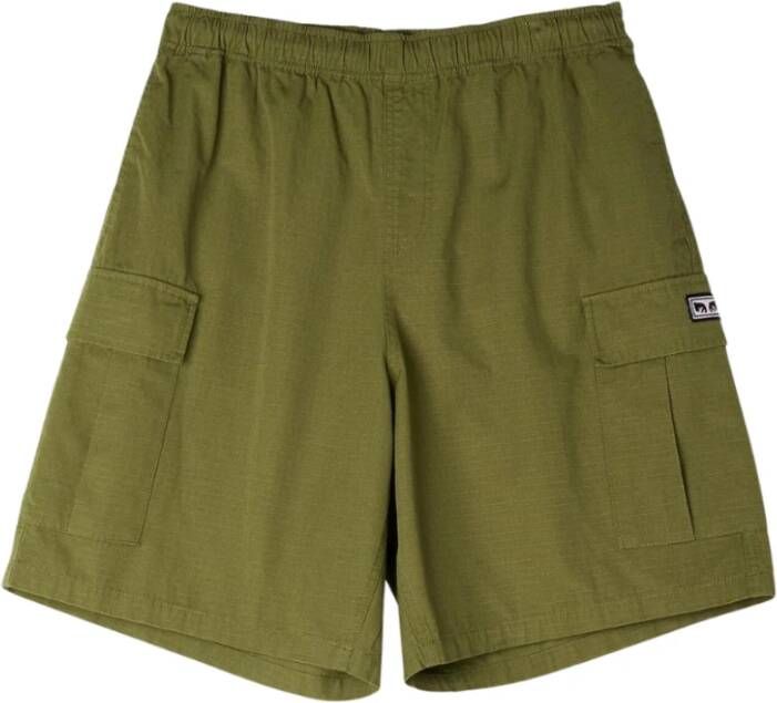 Obey Ripstop Cargo Shorts Groen Heren