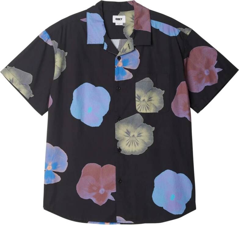 Obey Short Sleeve Shirts Zwart Heren