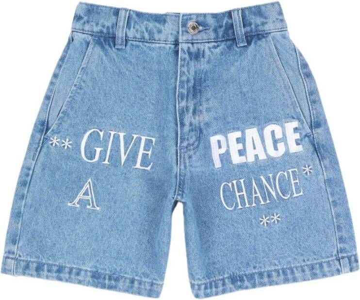Obey Shorts Blauw Dames