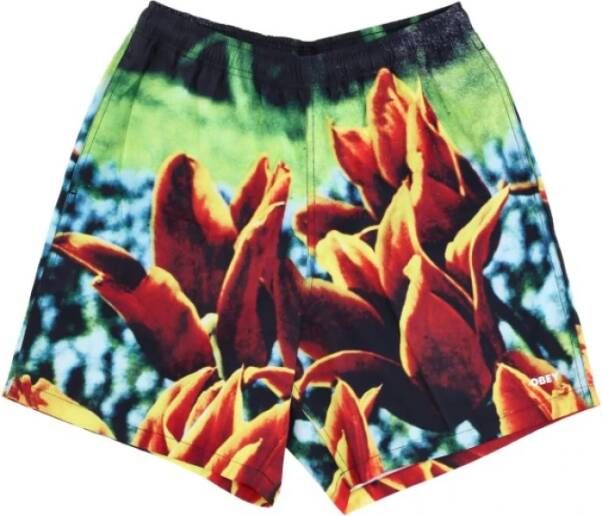 Obey Shorts Easy bloei Oranje Heren