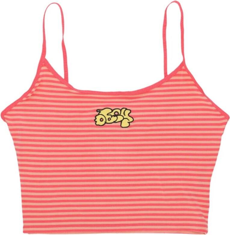 Obey Sleeveless Tops Roze Dames