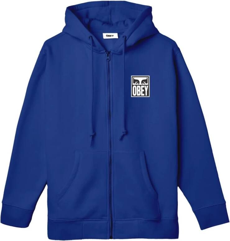 Obey Stijlvolle Sweatshirts Blue Heren