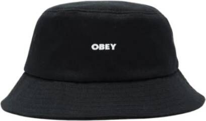 Obey Stoere Twill Zwarte Bucket Hat Black Unisex