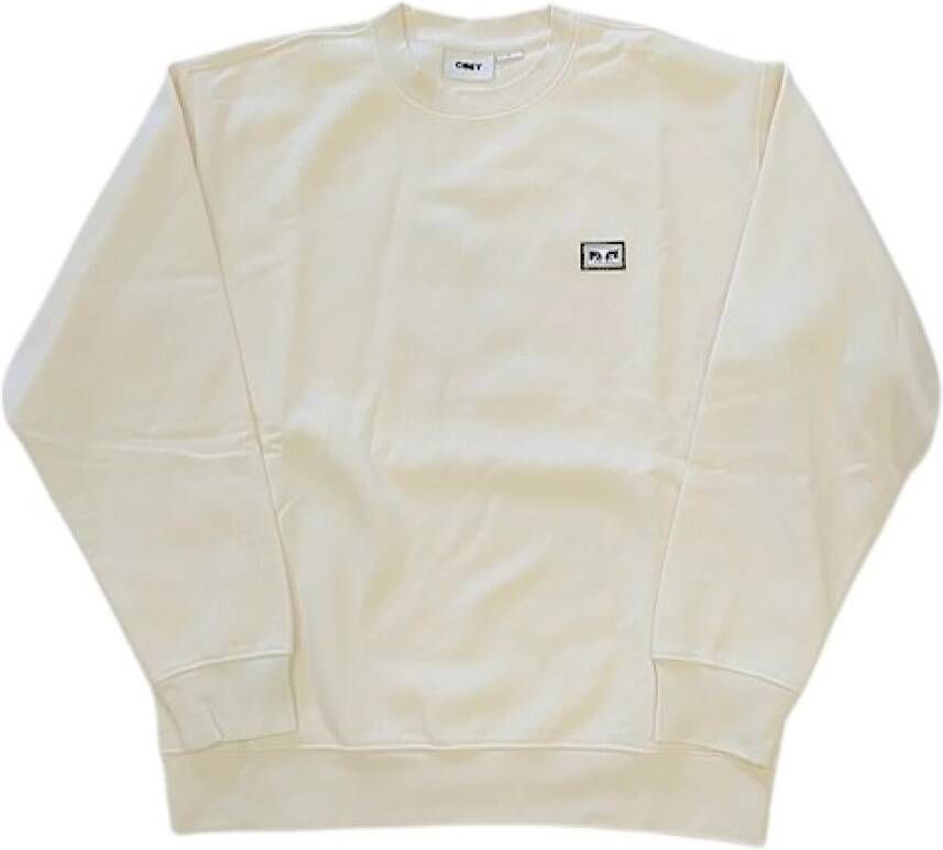 Obey Sweatshirt Beige Heren