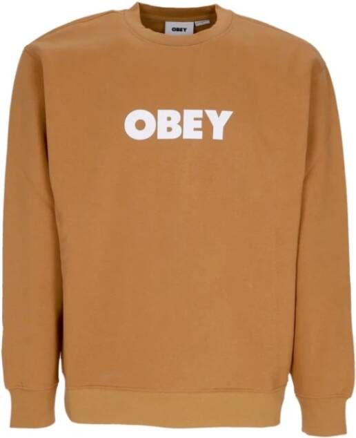 Obey Sweatshirt Bruin Heren