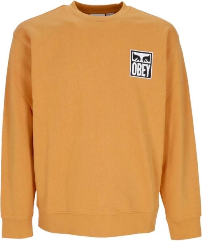 Obey Sweatshirt Bruin Heren