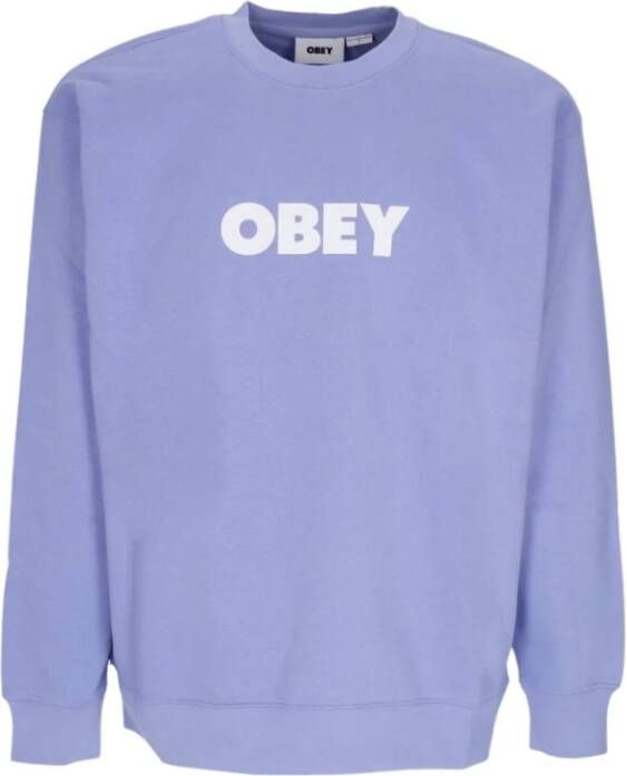 Obey Sweatshirt Purple Heren