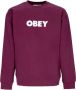 Obey Sweatshirt Purple Heren - Thumbnail 1