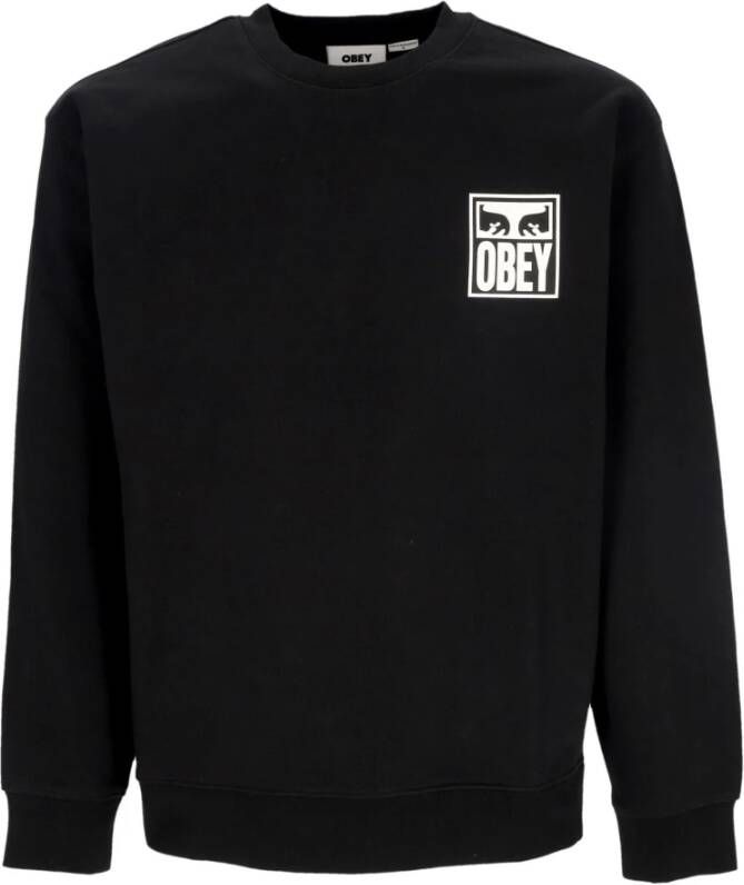 Obey Sweatshirt Zwart Heren
