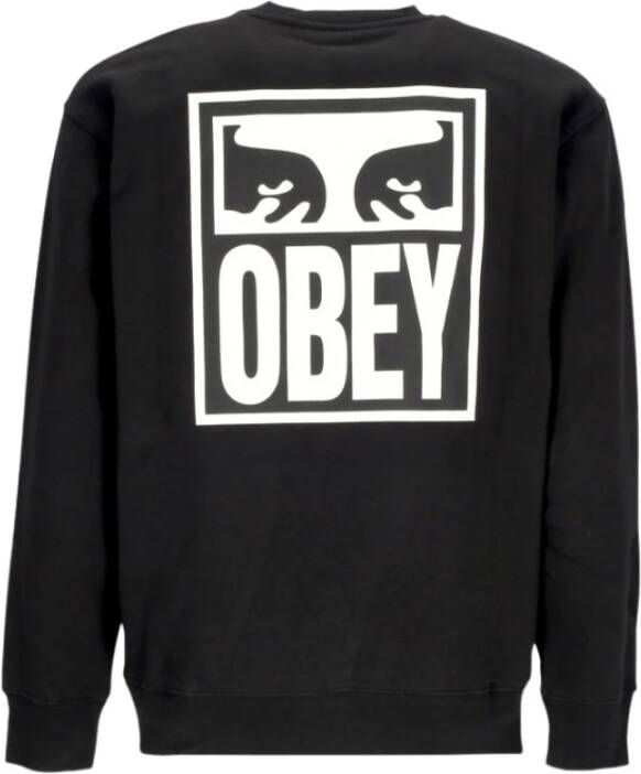 Obey Sweatshirt Zwart Heren