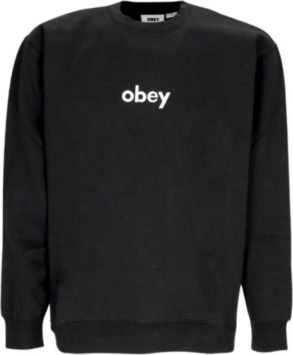 Obey Sweatshirt Zwart Heren