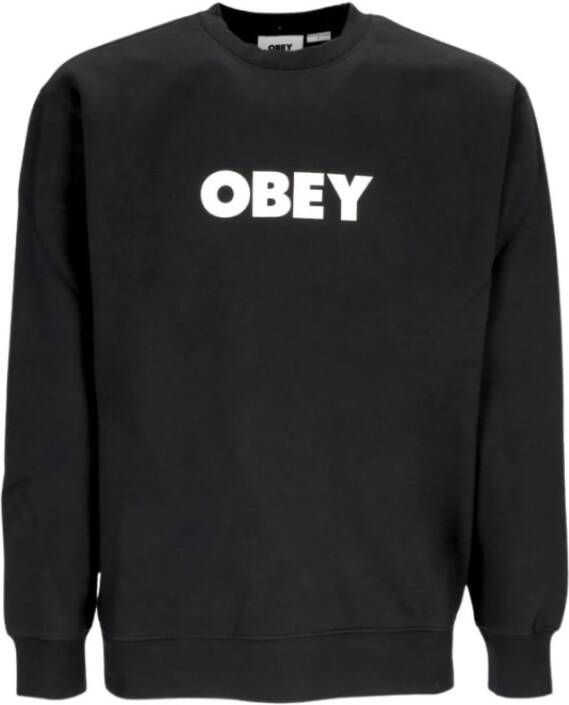 Obey Sweatshirt Zwart Heren